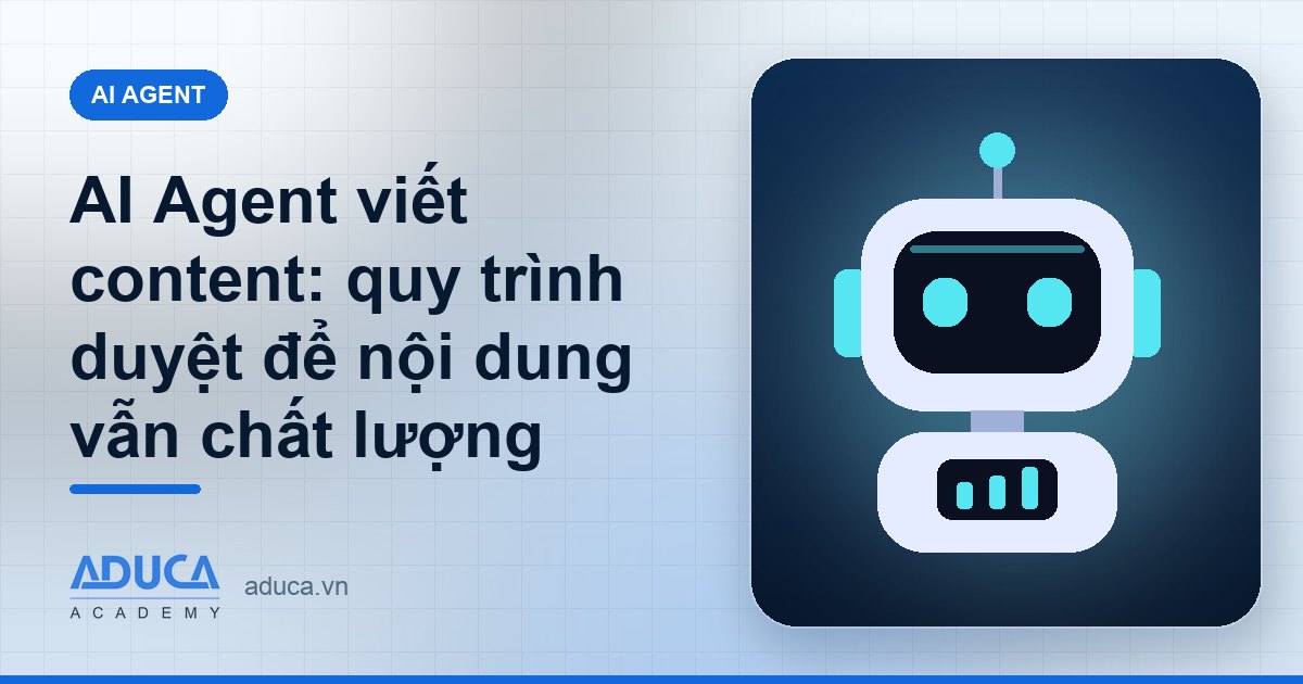 AI Agent viết content: quy trình duyệt để nội dung vẫn chất lượng