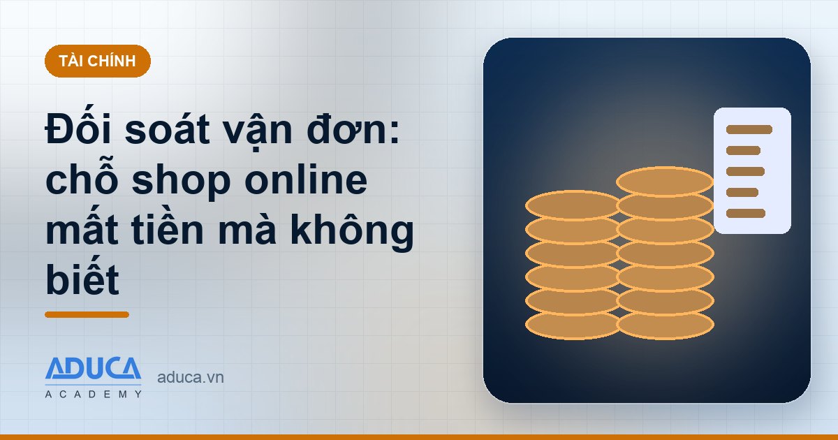 Đối soát vận đơn: chỗ shop online mất tiền mà không biết