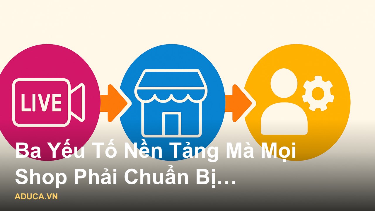 Góc nhìn chuyên gia về livestream bán hàng: tư vấn từ người có 10 năm kinh nghiệm thực chiến - Ba Yếu Tố Nền Tảng Mà Mọi