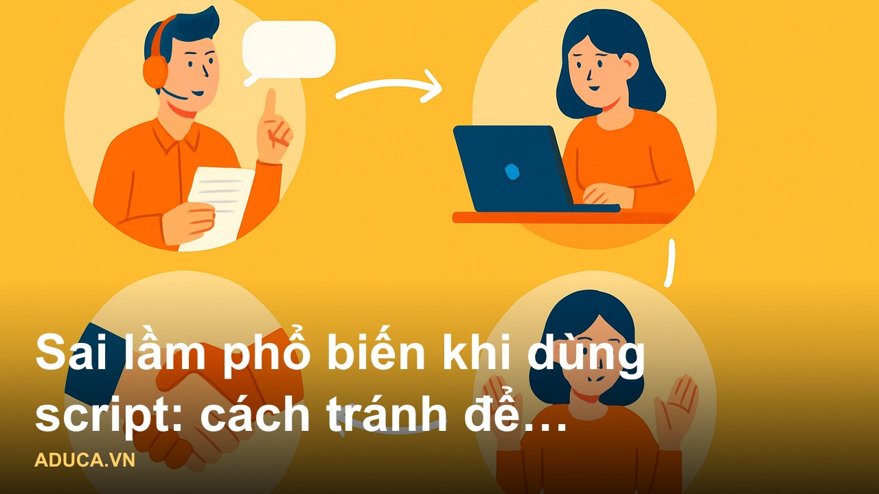 Script bán hàng hiệu quả - 5 công thức chốt sale cho shop online từ chuyên gia - Sai lầm phổ biến khi dùng script: cách 