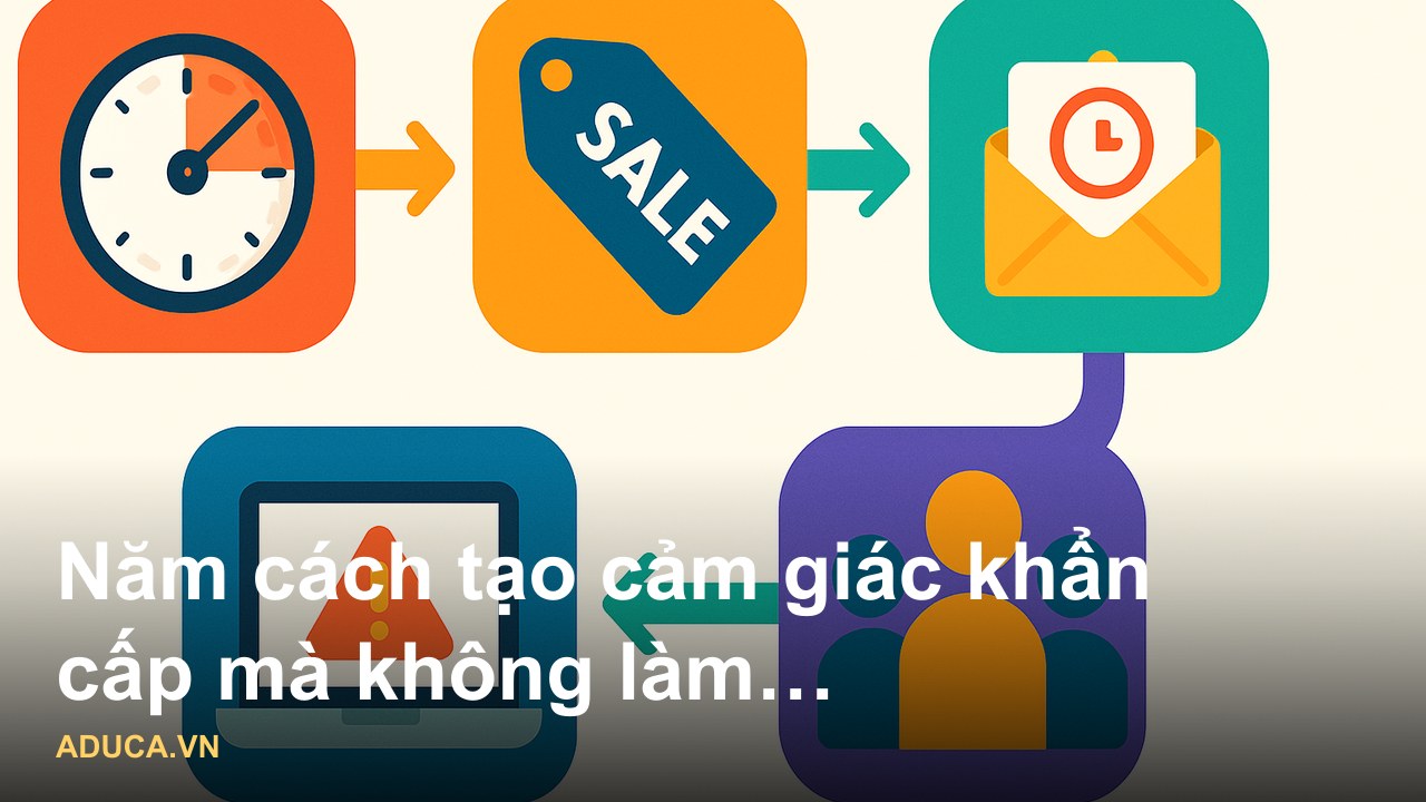 Kỹ thuật tạo cảm giác khẩn cấp để chốt sale từ chuyên gia marketing online - Năm cách tạo cảm giác khẩn cấp mà không làm