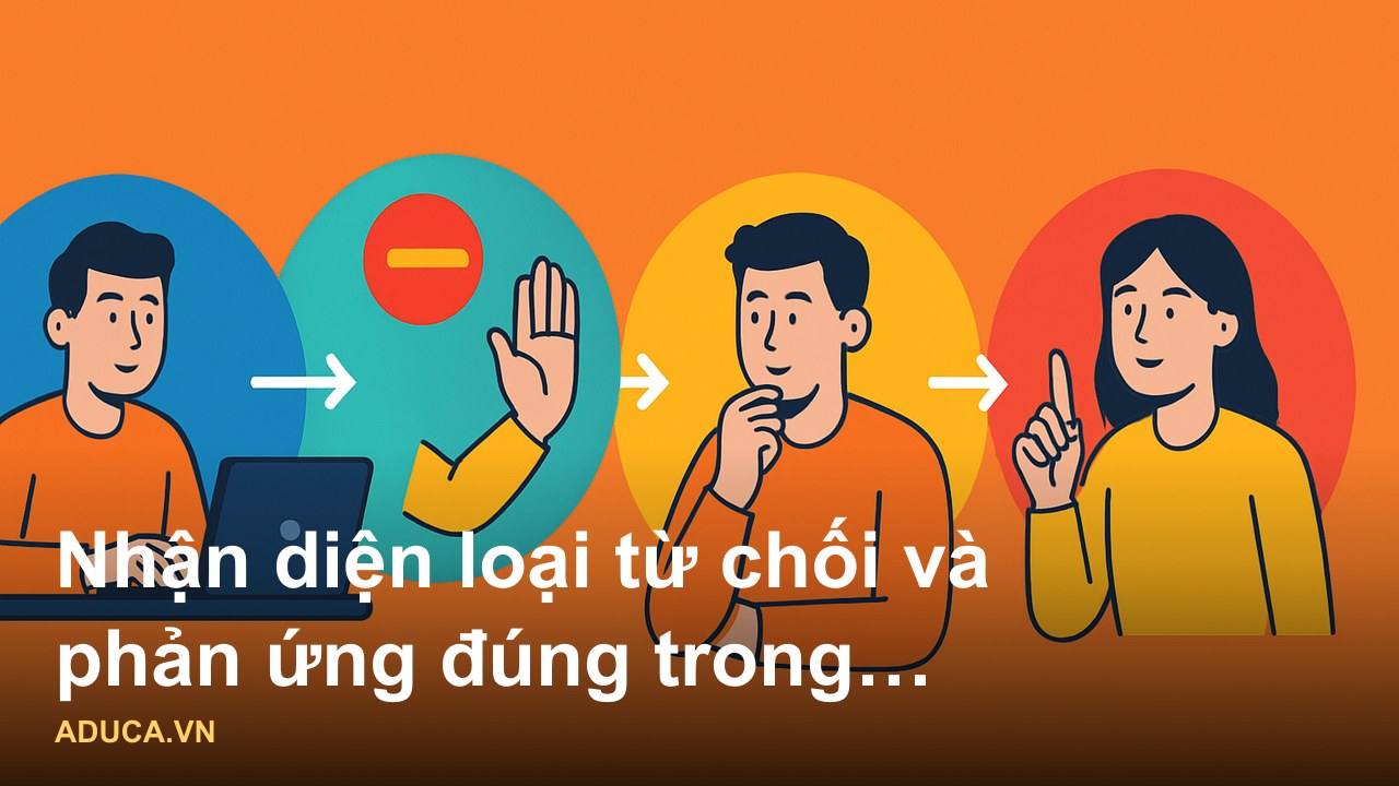 Infographic về 5 cách xử lý từ chối khách hàng khi bán hàng online hiệu quả - Nhận diện loại từ chối và phản ứng đúng tr