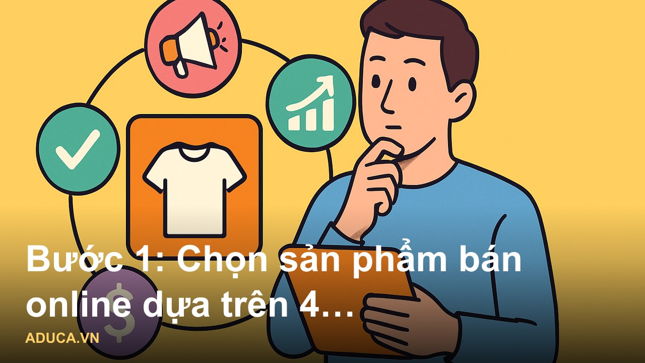 Hướng dẫn 5 bước bán hàng online hiệu quả cho người mới bắt đầu kinh doanh - Bước 1: Chọn sản phẩm bán online dựa trên 4