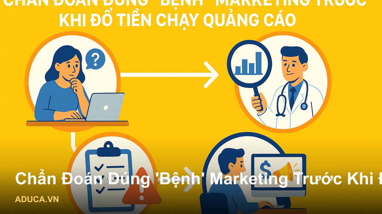 Kinh nghiệm thực chiến marketing cho doanh nghiệp nhỏ từ chuyên gia Aduca - Chẩn Đoán Đúng 'Bệnh' Marketing Trước Khi Đổ