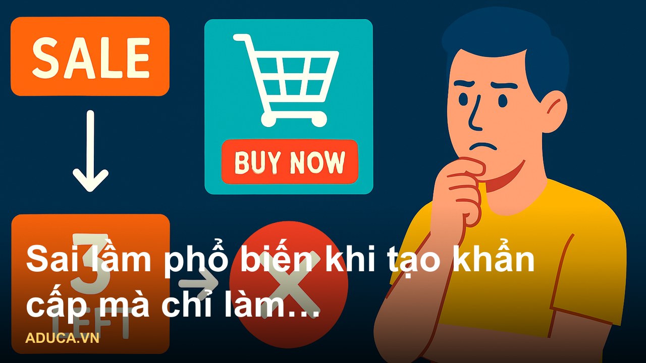 Kỹ thuật tạo cảm giác khẩn cấp để chốt sale từ chuyên gia marketing online - Sai lầm phổ biến khi tạo khẩn cấp mà chỉ là