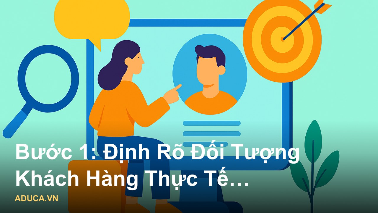 Infographic 5 bước chiến lược bán hàng online tăng doanh số từ chuyên gia - Bước 1: Định Rõ Đối Tượng Khách Hàng Thực Tế