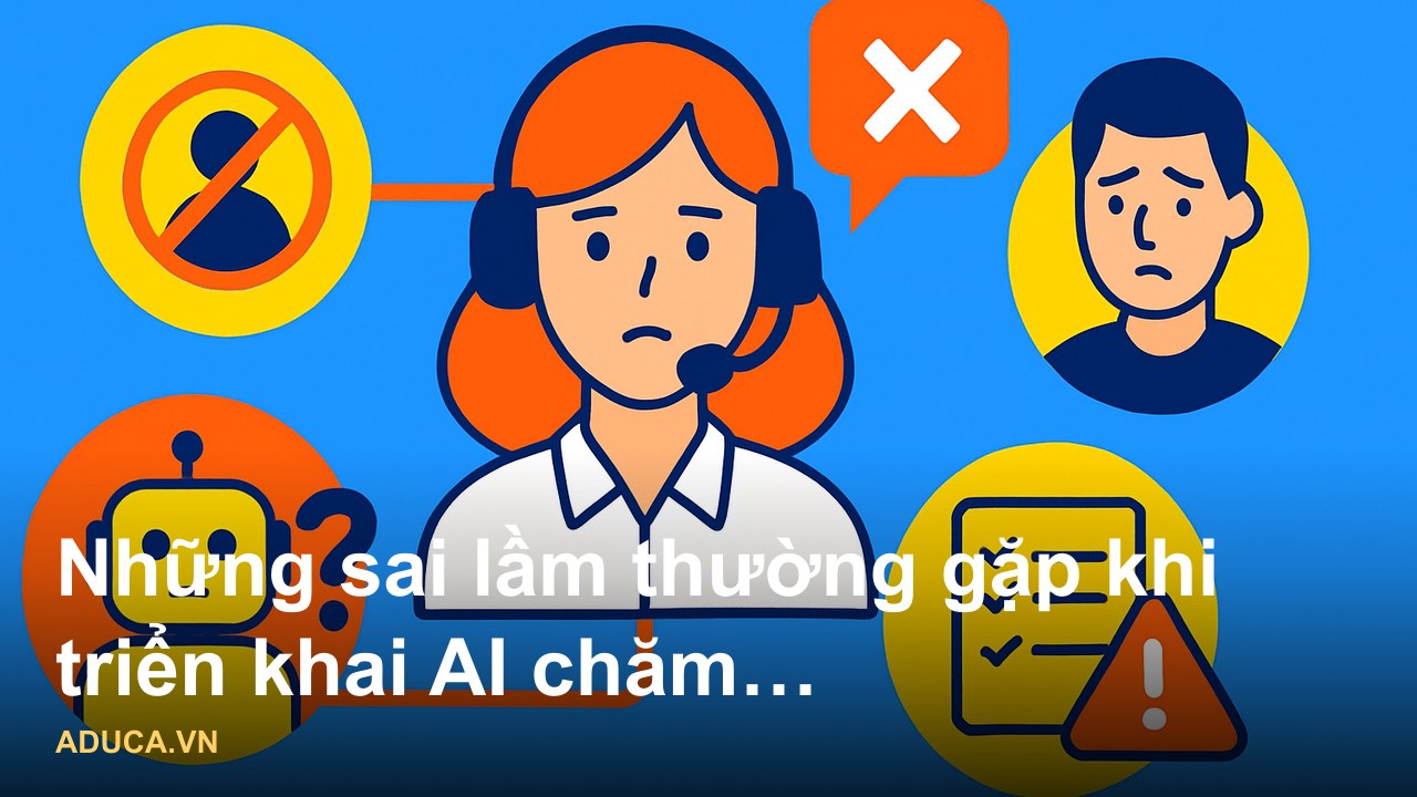 Hình ảnh minh họa AI chăm sóc khách hàng tự động qua tin nhắn, chatbot, và theo dõi hành vi mua hàng - Những sai lầm thư