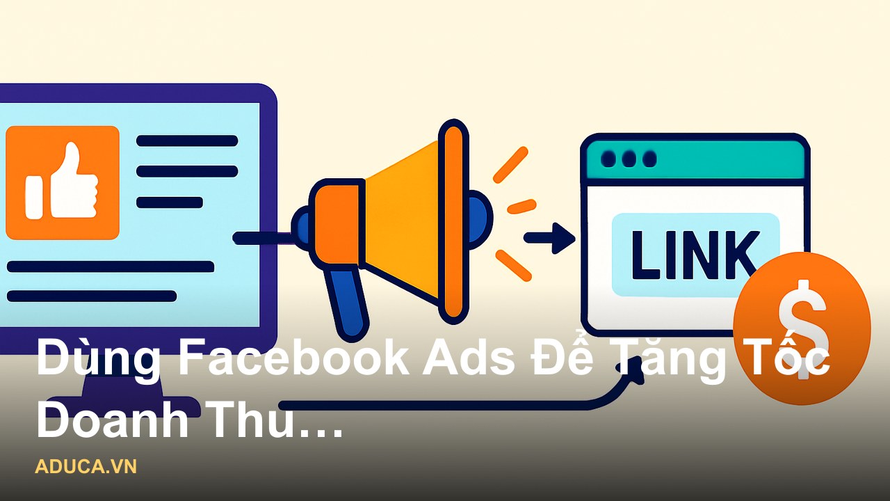 Hướng dẫn cách kiếm tiền affiliate qua Facebook thực chiến từng bước - Dùng Facebook Ads Để Tăng Tốc Doanh Thu Affiliate