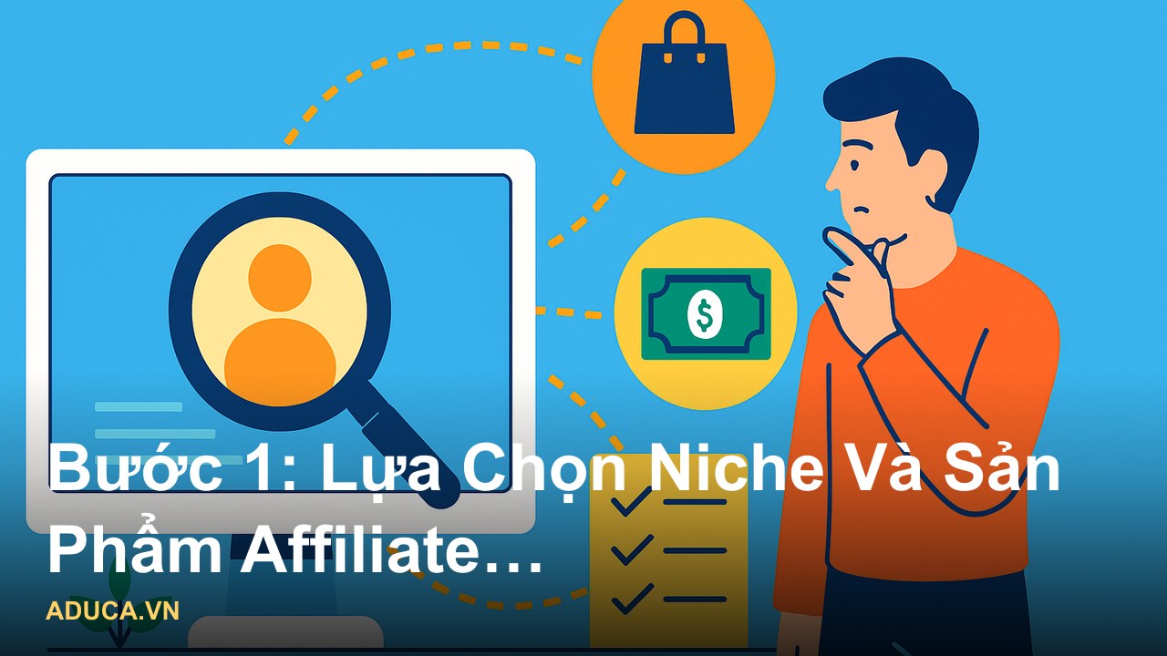 Infographic hướng dẫn kinh nghiệm làm affiliate Facebook hiệu quả cho người mới bắt đầu kinh doanh online - Bước 1: Lựa 