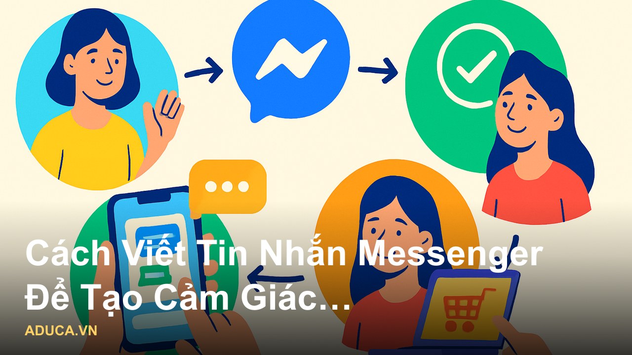 Hình ảnh minh họa cách chốt sale qua tin nhắn Messenger, hiển thị cuộc hội thoại giữa shop và khách hàng - Cách Viết Tin