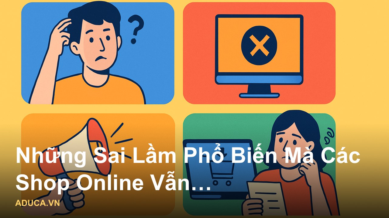 Góc nhìn chuyên gia về thương mại điện tử Việt Nam - chiến lược bán hàng online hiệu quả - Những Sai Lầm Phổ Biến Mà Các