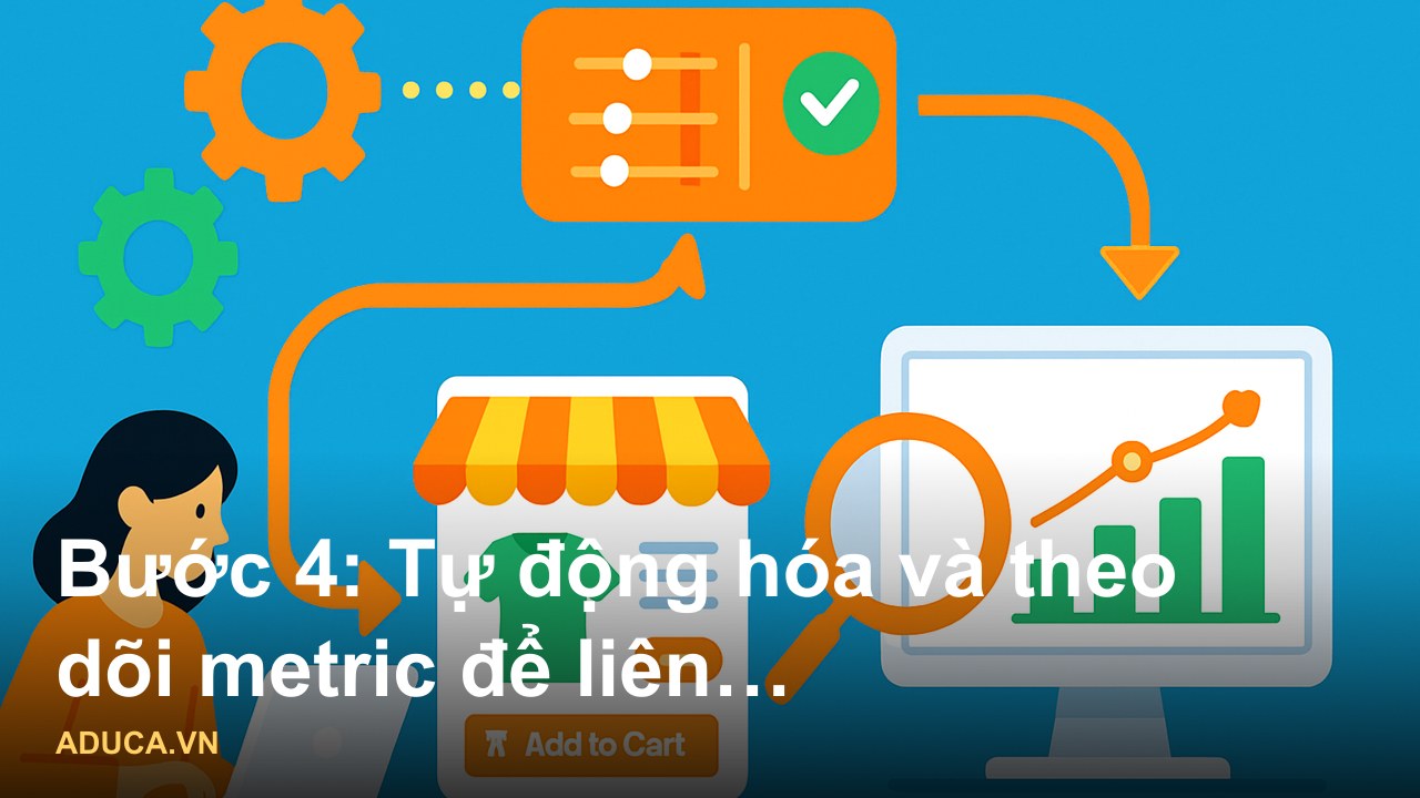 Sơ đồ quy trình bán hàng online chuyên nghiệp từ quảng cáo đến chốt sale - Bước 4: Tự động hóa và theo dõi metric để liê