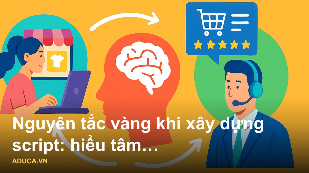 Script bán hàng hiệu quả - 5 công thức chốt sale cho shop online từ chuyên gia - Nguyên tắc vàng khi xây dựng script: hi
