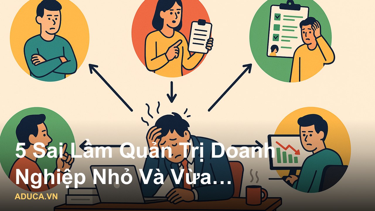 Kinh nghiệm quản trị doanh nghiệp nhỏ và vừa thực chiến từ chuyên gia - 5 Sai Lầm Quản Trị Doanh Nghiệp Nhỏ Và Vừa Khiến