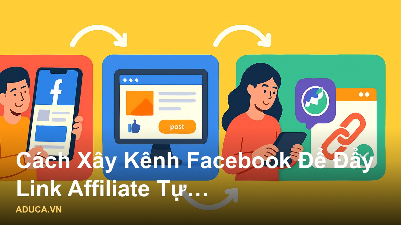 Hướng dẫn cách kiếm tiền affiliate qua Facebook thực chiến từng bước - Cách Xây Kênh Facebook Để Đẩy Link Affiliate Tự N