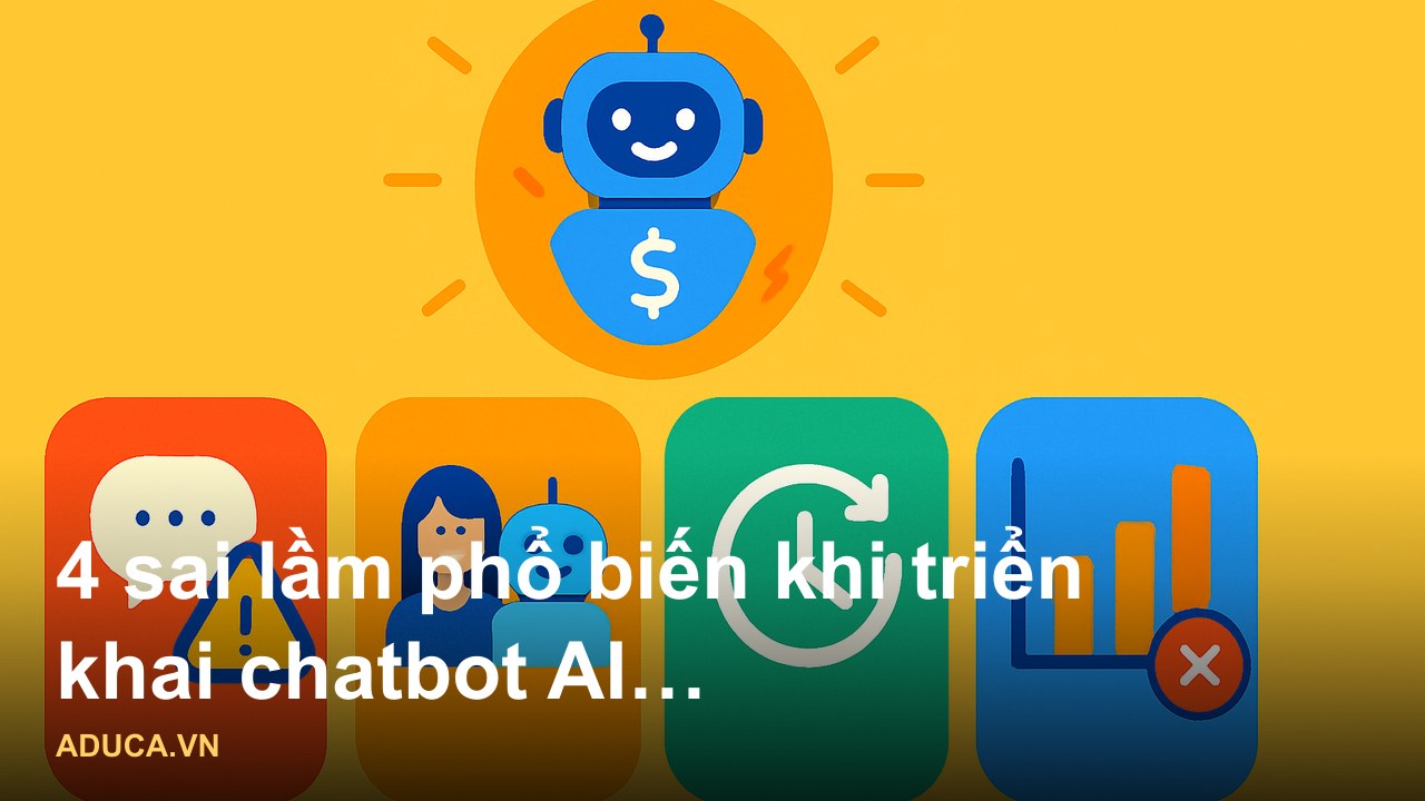 Sơ đồ quy trình chatbot AI chốt đơn tự động trên Messenger và Zalo giúp tăng doanh số bán hàng - 4 sai lầm phổ biến khi