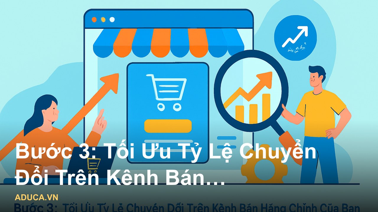 Infographic 5 bước chiến lược bán hàng online tăng doanh số từ chuyên gia - Bước 3: Tối Ưu Tỷ Lệ Chuyển Đổi Trên Kênh Bá